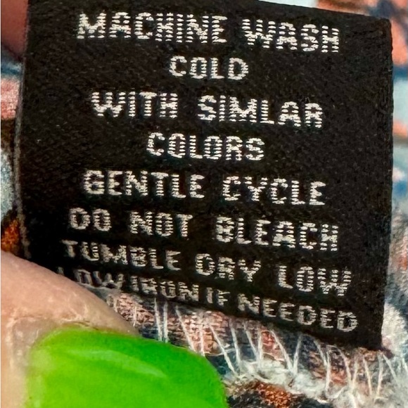 Toxik3 100% Rayon Floral Print Blouse Short Sleeve Scoop Back with Tie size 3X - Picture 6 of 8